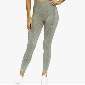 Khaki Green Seamless Workout Leggings